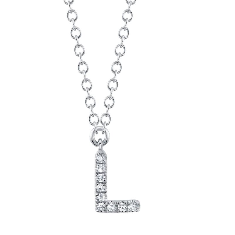 SC55007903-L 14K White Gold Fashion Necklace from the Initial Collection