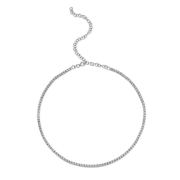 SC55009469 14K White Gold Tennis Necklace from the Stella Collection