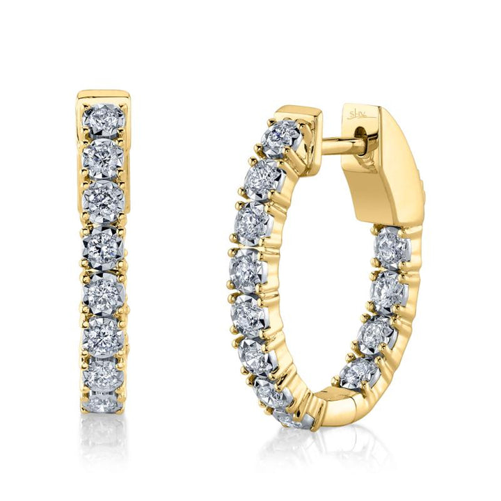 SC55009479H0.75 14K Yellow Gold Hoop Earrings from the Stella Collection