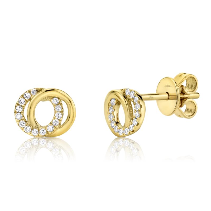 SC55009822 14K Yellow Gold Stud Earrings from the Kate Collection