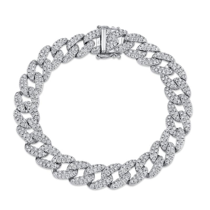 SC55010094 14K White Gold Link Bracelet from the Kate Collection