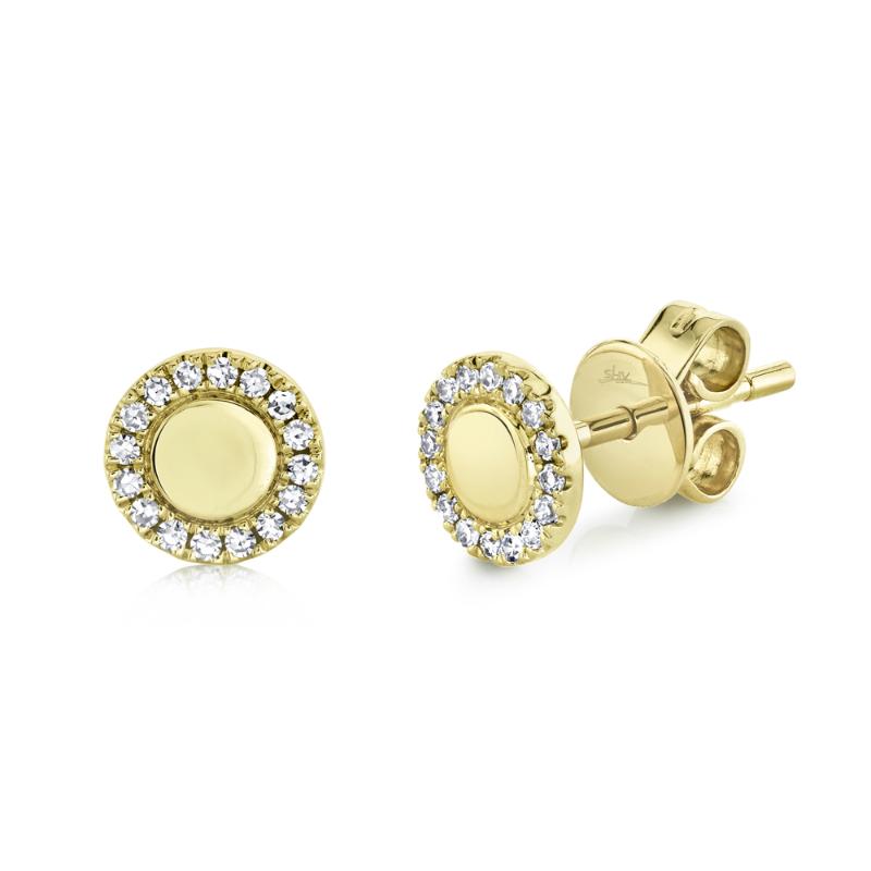 SC55019457 14K Yellow Gold Stud Earrings from the Kate Collection