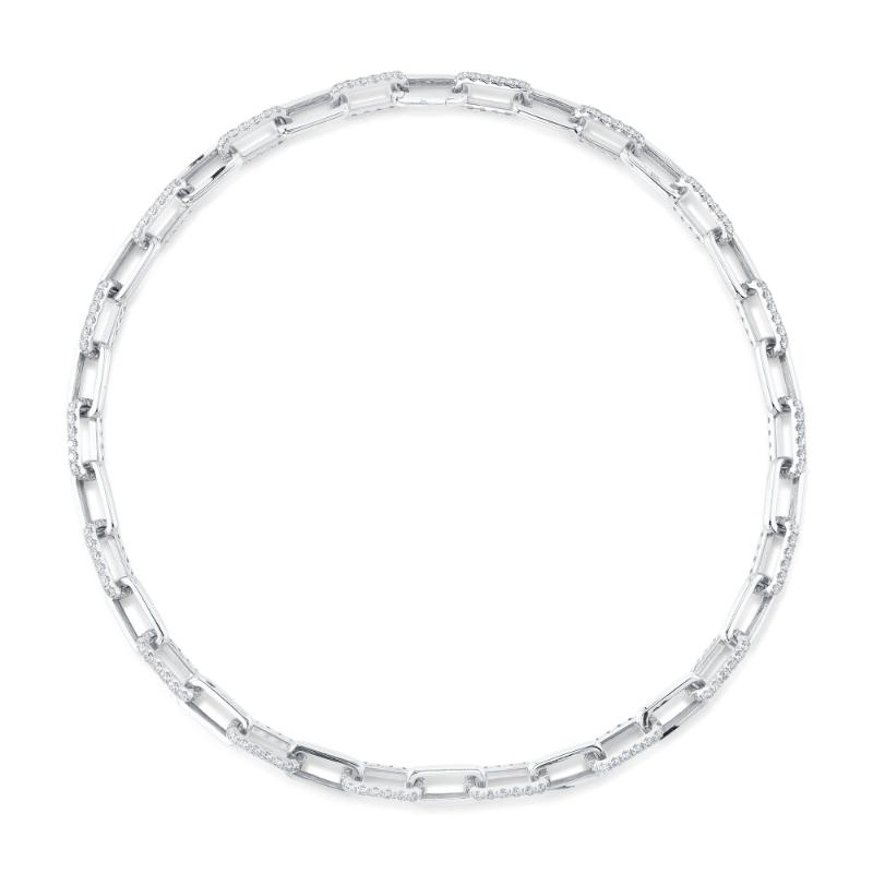 SC55021877Z18 14K White Gold Link Necklace from the Kate Collection