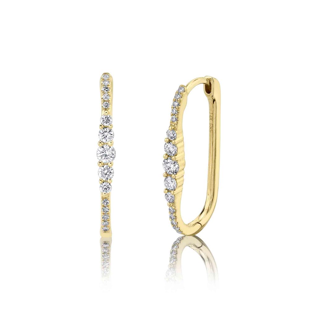 SC55022231H0.80 14K Yellow Gold Hoop Earrings from the Kate Collection