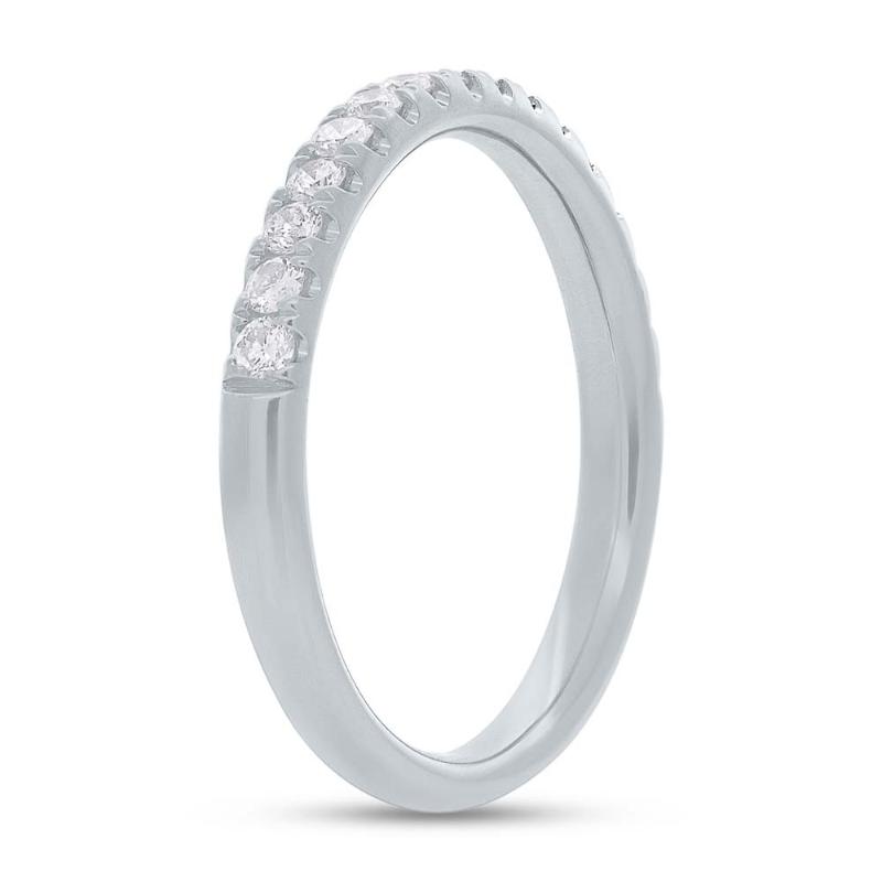 SC22004434Z6 14K White Gold Classic Wedding Band from the Eternal Collection