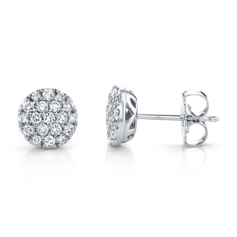 SC22004733 14K White Gold Stud Earrings from the Bella Collection