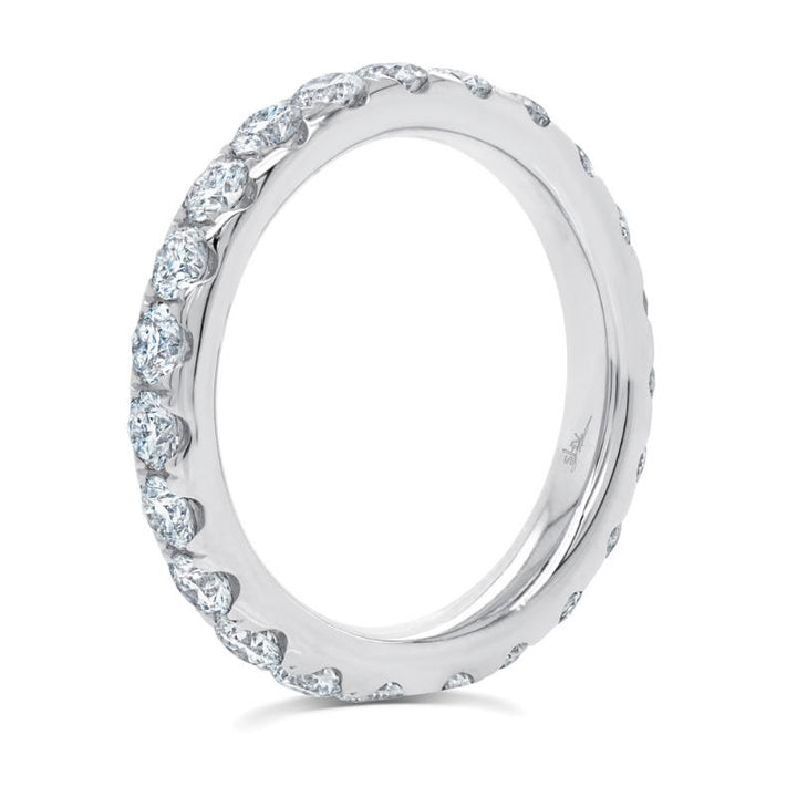 SC22005396EZ6.5 14K White Gold Eternity Band from the Eternal Collection