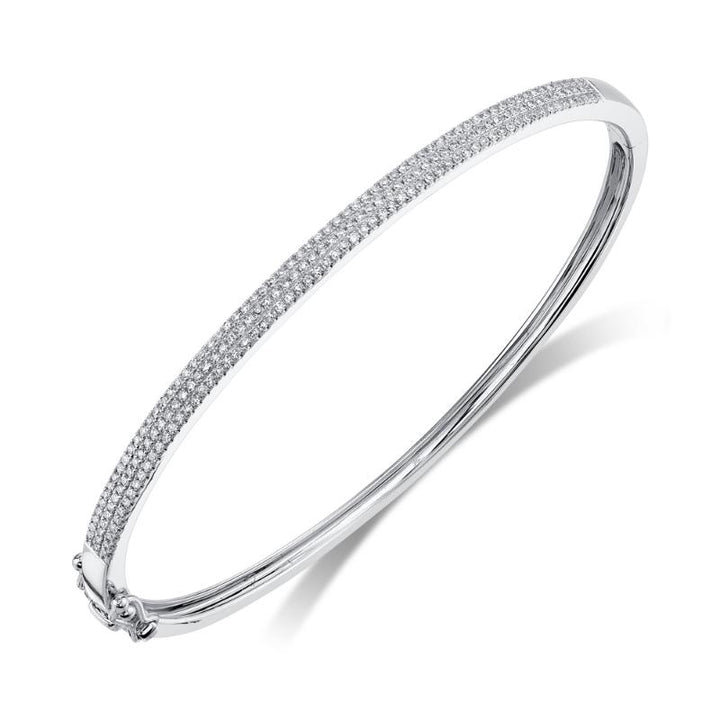 SC55002255ZS 14K White Gold Bangle Bracelet from the Kate Collection