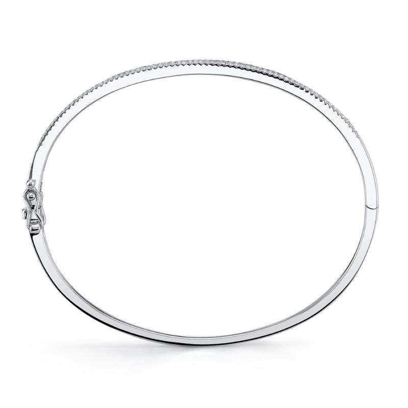 SC55002255ZS 14K White Gold Bangle Bracelet from the Kate Collection