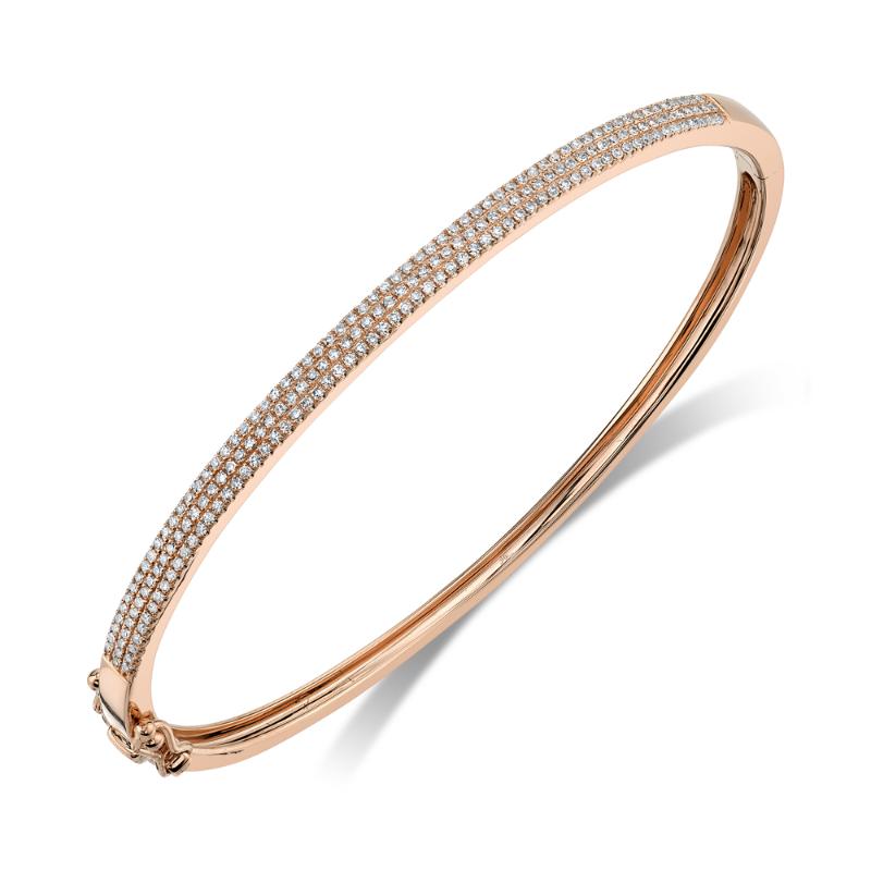 SC55002257ZS 14K Pink Gold Bangle Bracelet from the Kate Collection