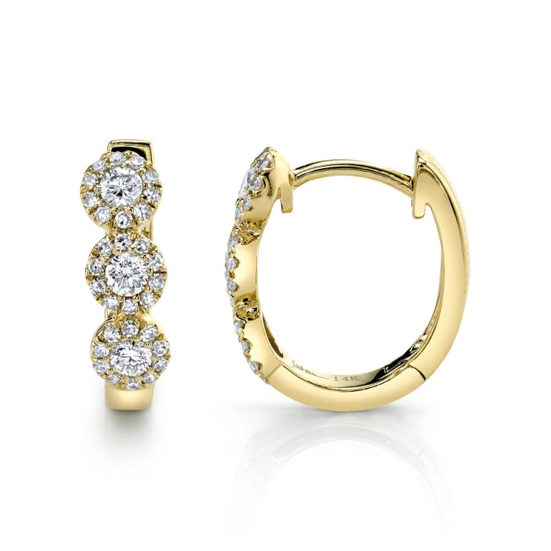 SC55002491 14K Yellow Gold Huggie Earrings from the Eden Collection