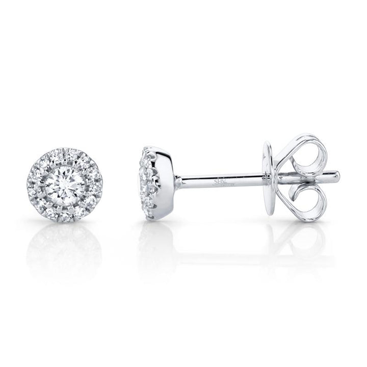 SC55002599 14K White Gold Stud Earrings from the Eden Collection