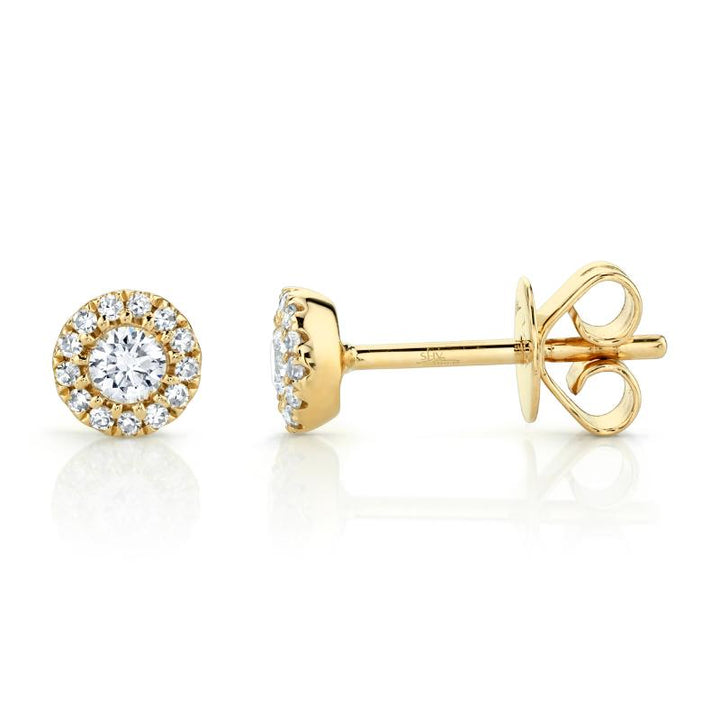 SC55002600 14K Yellow Gold Stud Earrings from the Eden Collection