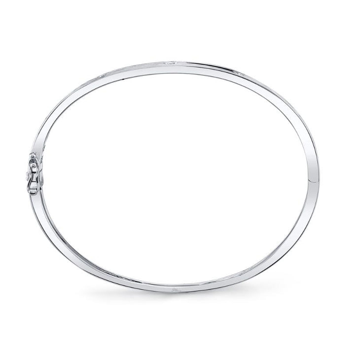 SC55004066ZS 14K White Gold Bangle Bracelet from the Kate Collection