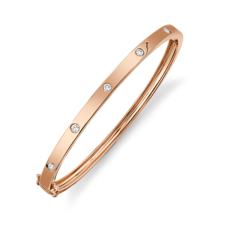 SC55004068ZS 14K Pink Gold Bangle Bracelet from the Kate Collection