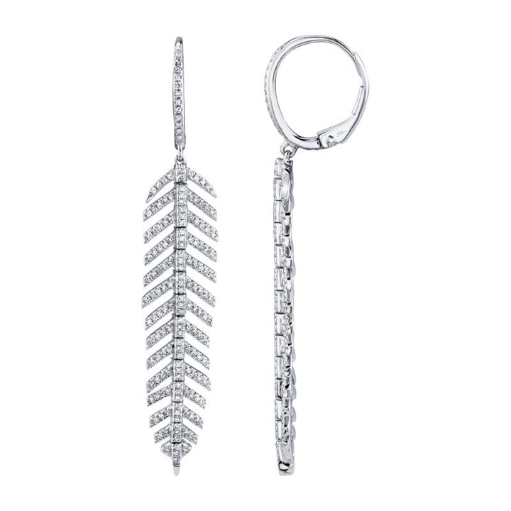 SC55004557V2 14K White Gold Drop Earrings from the Kate Collection