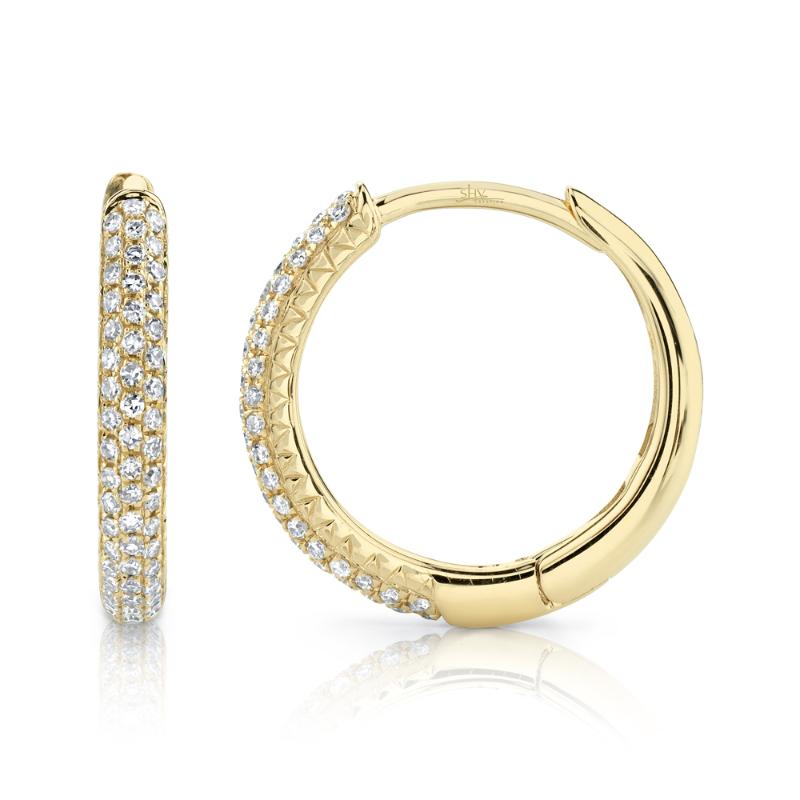 SC55004582 14K Yellow Gold Hoop Earrings from the Kate Collection