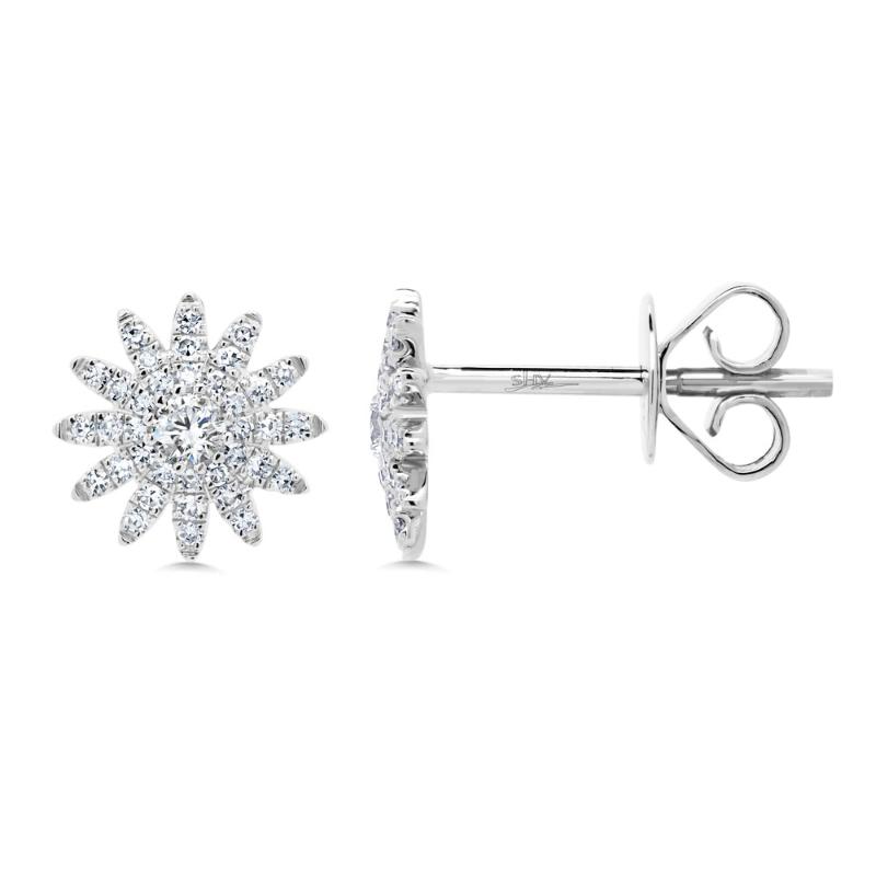 SC55004892 14K White Gold Stud Earrings from the Kate Collection