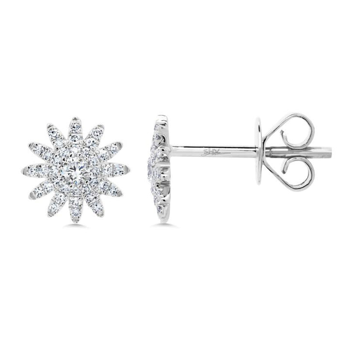 SC55004892 14K White Gold Stud Earrings from the Kate Collection