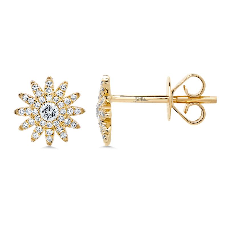 SC55004893 14K Yellow Gold Stud Earrings from the Kate Collection