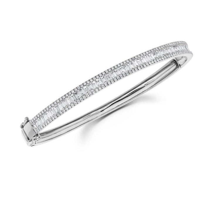 SC55004920ZS 14K White Gold Bangle Bracelet from the Kate Collection