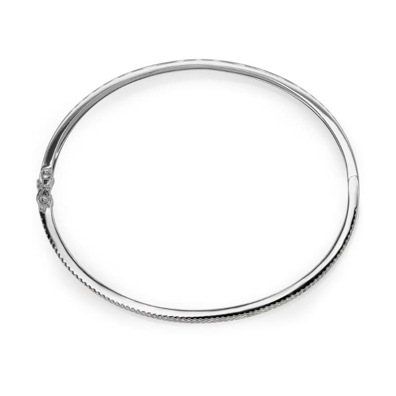 SC55004920ZS 14K White Gold Bangle Bracelet from the Kate Collection