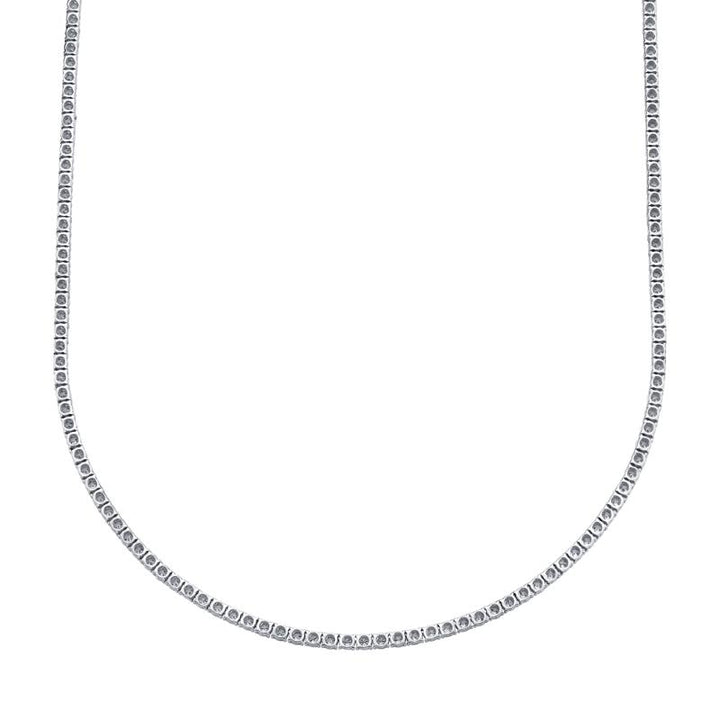 SC55004959Z16 14K White Gold Tennis Necklace from the Stella Collection