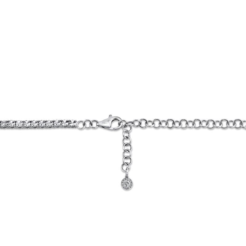 SC55005140 14K White Gold Tennis Necklace from the Stella Collection