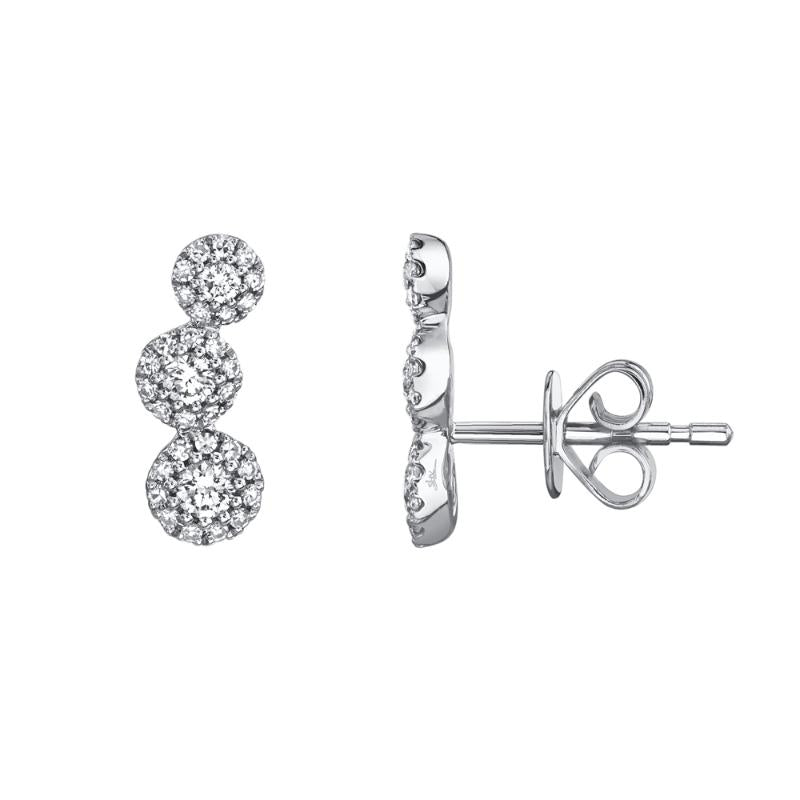 SC55005436V2 14K White Gold Stud Earrings from the Eden Collection