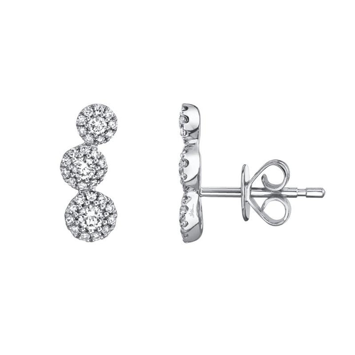 SC55005436V2 14K White Gold Stud Earrings from the Eden Collection