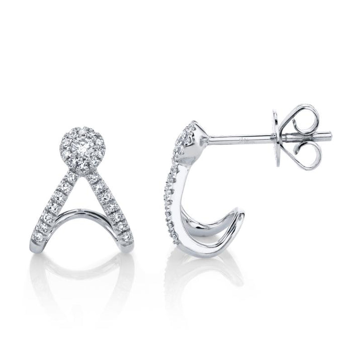 SC55005454 14K White Gold J Stud Earrings from the Eden Collection