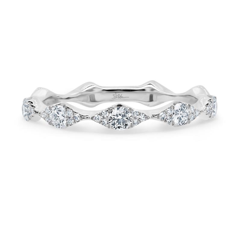 SC55005596Z6 14K White Gold Fashion Band from the Kate Collection