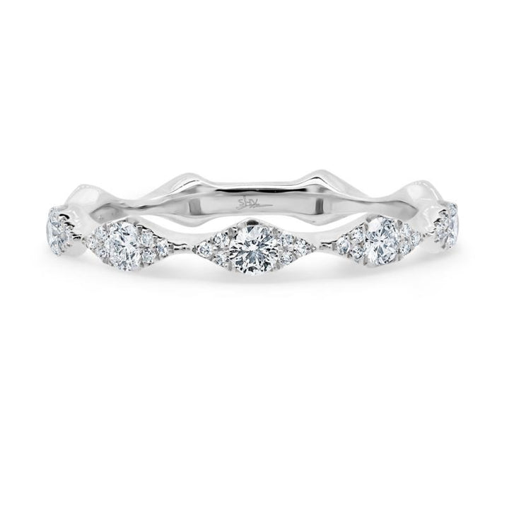 SC55005596Z6 14K White Gold Fashion Band from the Kate Collection