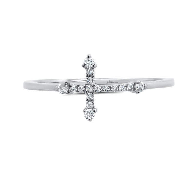 SC55008654 14K White Gold Fashion Ring from the Kate Collection