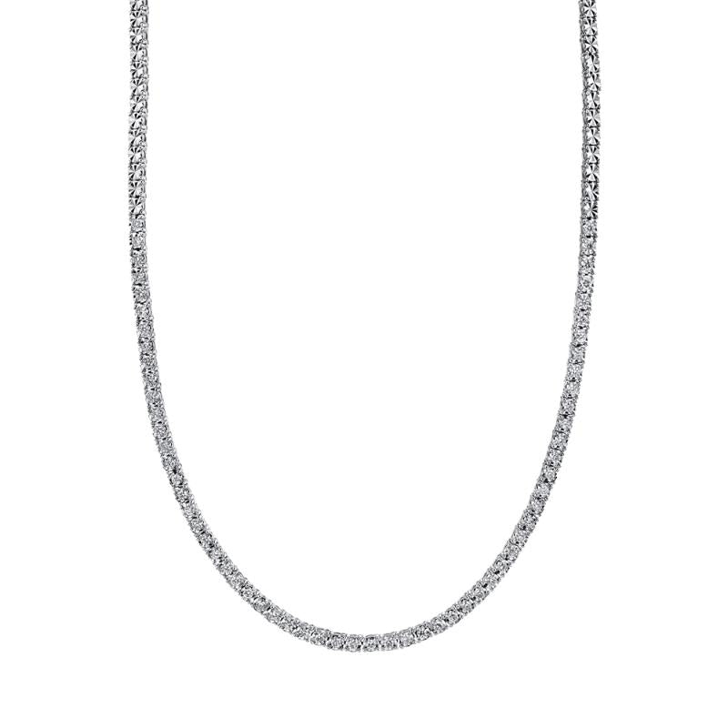 SC55009469 14K White Gold Tennis Necklace from the Stella Collection