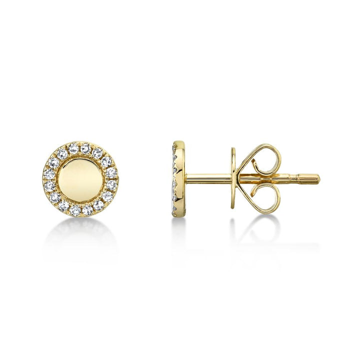 SC55019457 14K Yellow Gold Stud Earrings from the Kate Collection