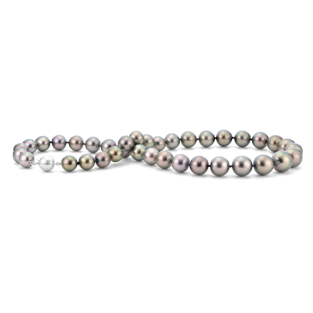 14KT White Gold Tahitian Pearl Necklace