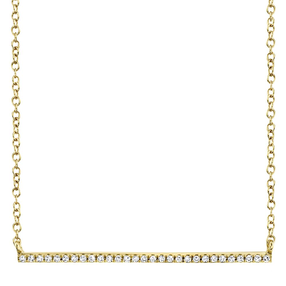 DIAMOND BAR NECKLACE