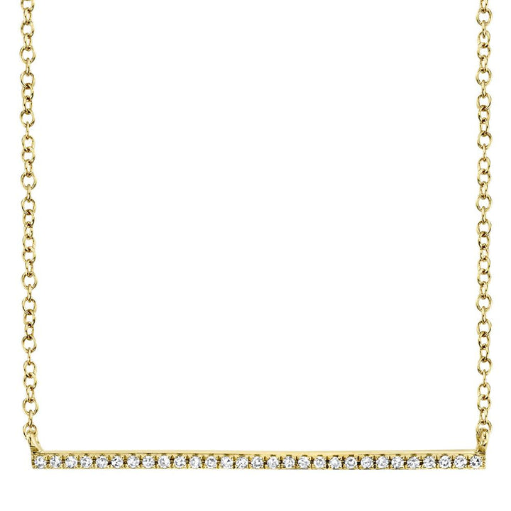 DIAMOND BAR NECKLACE