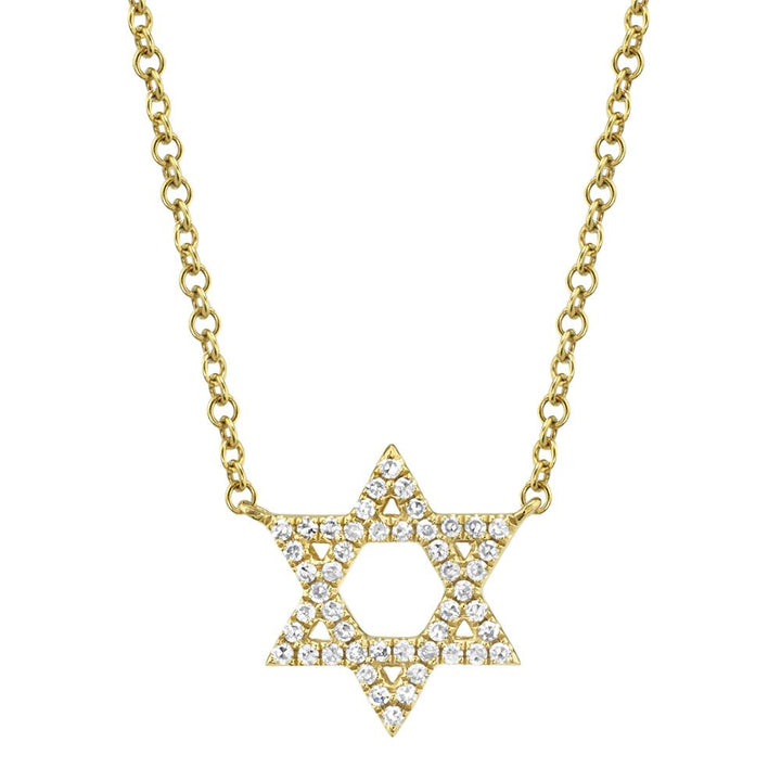 DIAMOND STAR OF DAVID NECKLACE