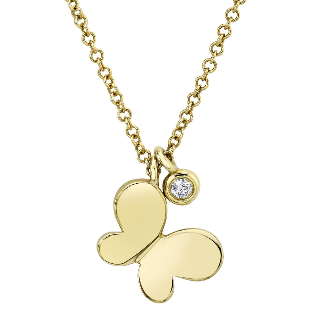 Mariposa Diamond Butterfly Pendant Necklace