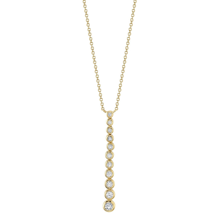 0.37CT DIAMOND JOURNEY BEZEL NECKLACE